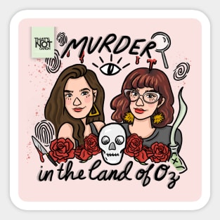 Murder in the Land of Oz New Cover Sticker